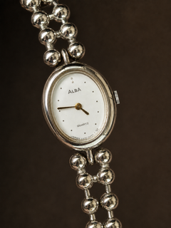 Vintage Alba petite ball-chain bracelet quartz watch, additional view 4 thumbnail 4