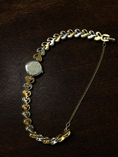 Vintage Seiko two-tone heart-link bracelet watch, additional view 4 thumbnail 3