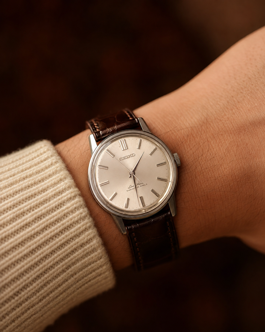 1965 Seiko Lord Marvel 5740-0010 mechanical watch, front view