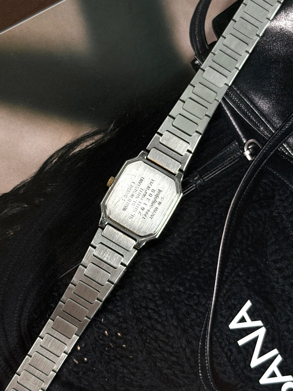 Seiko Two-Tone Rectangular Dress Vintage Watch