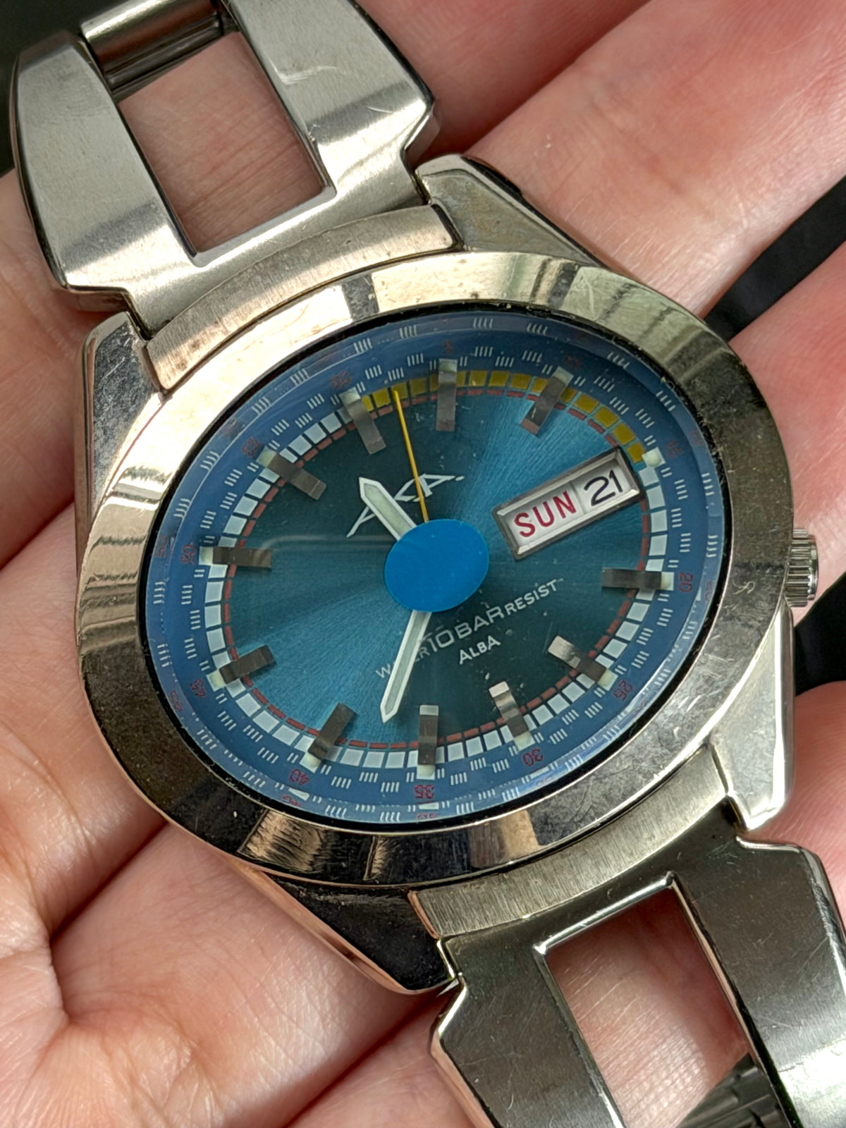 Vintage Seiko AKA Alba blue dial quartz watch, additional view 2 product image 2