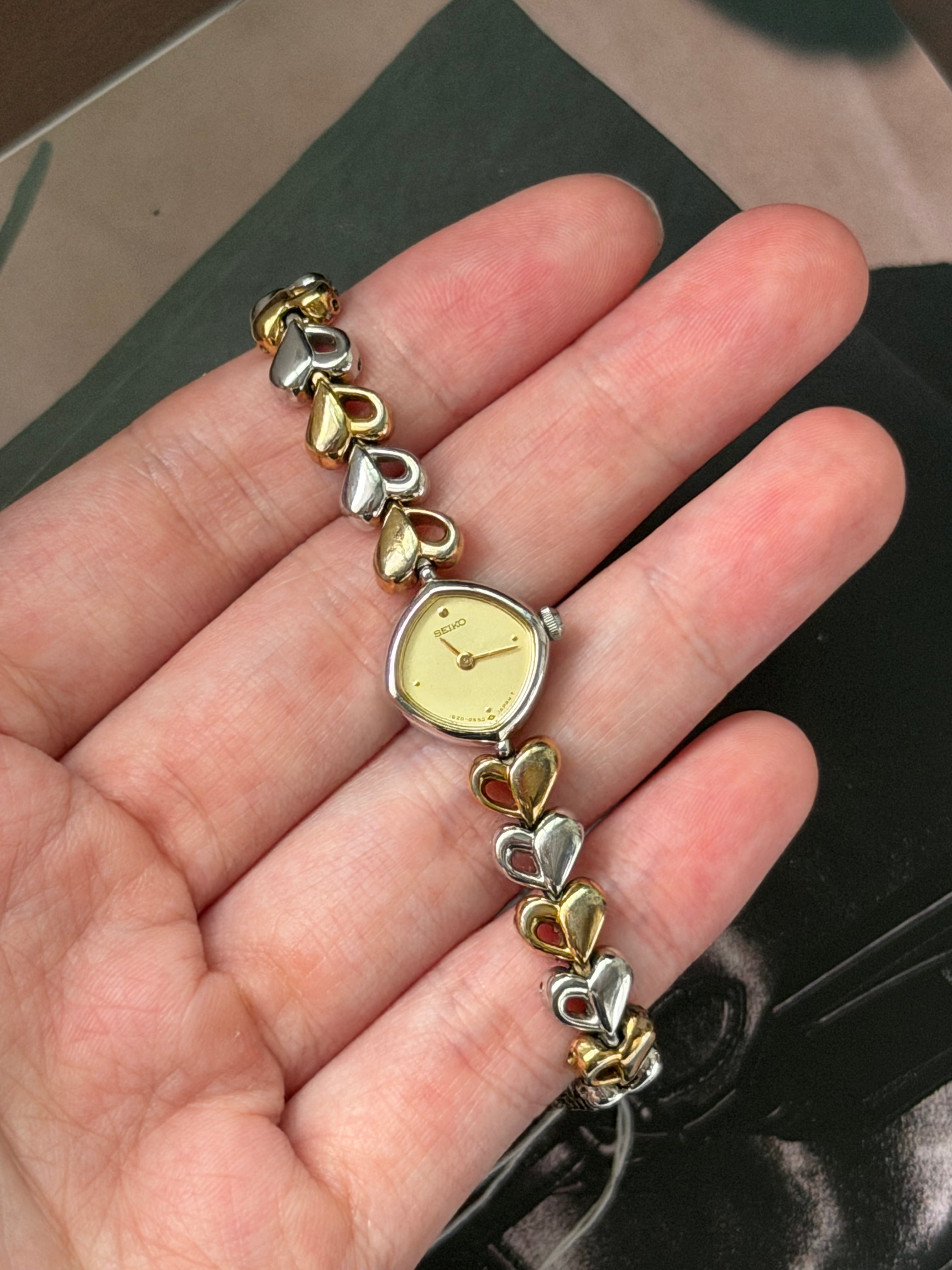 Seiko Vintage Two-Tone Heart Link Watch