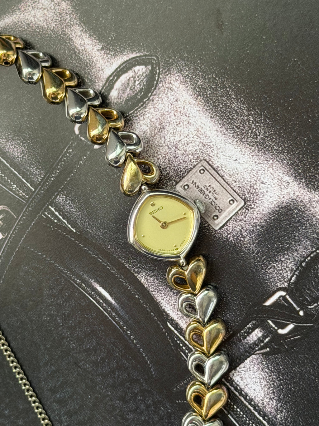 Seiko Vintage Two-Tone Heart Link Watch