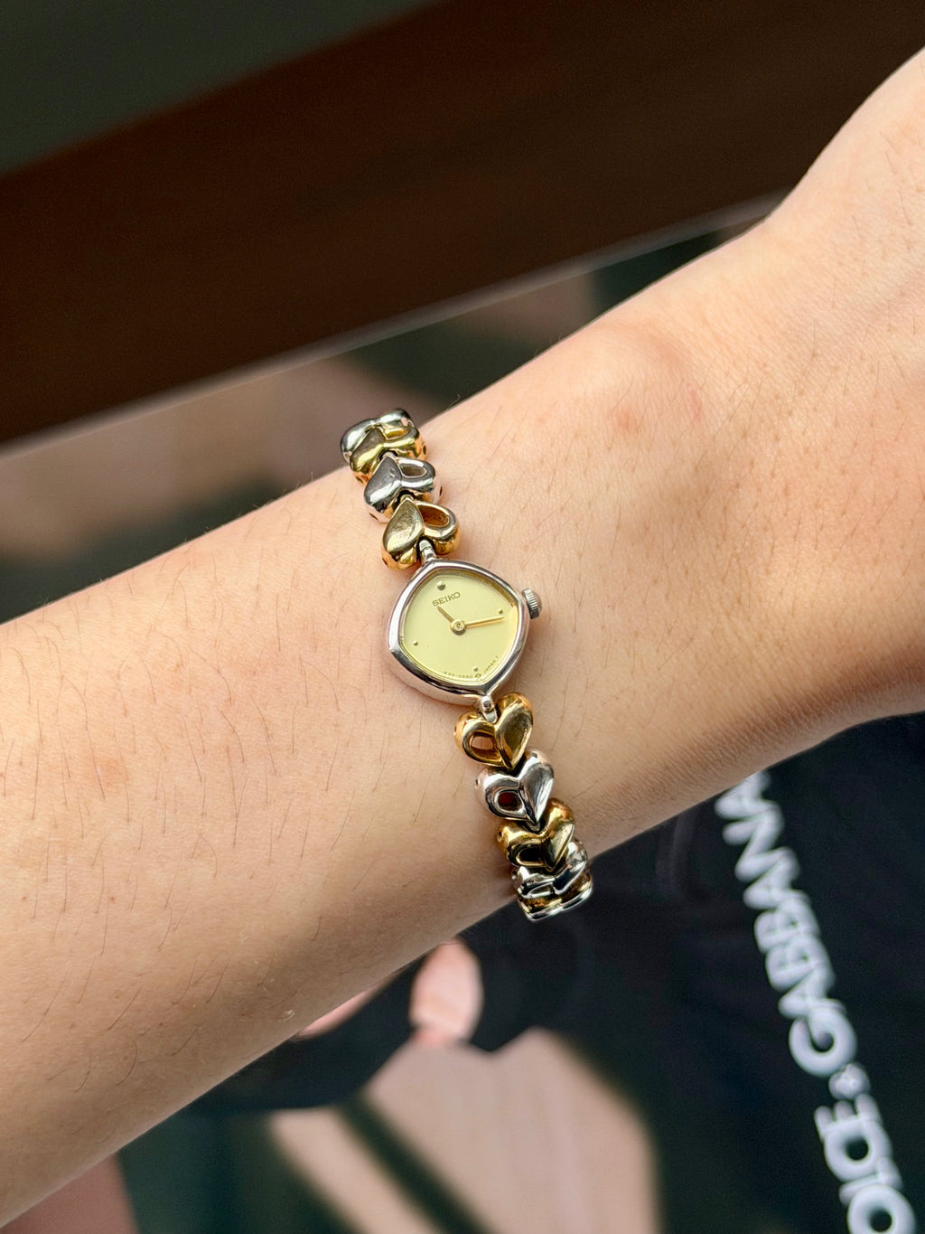 Seiko Vintage Two-Tone Heart Link Watch