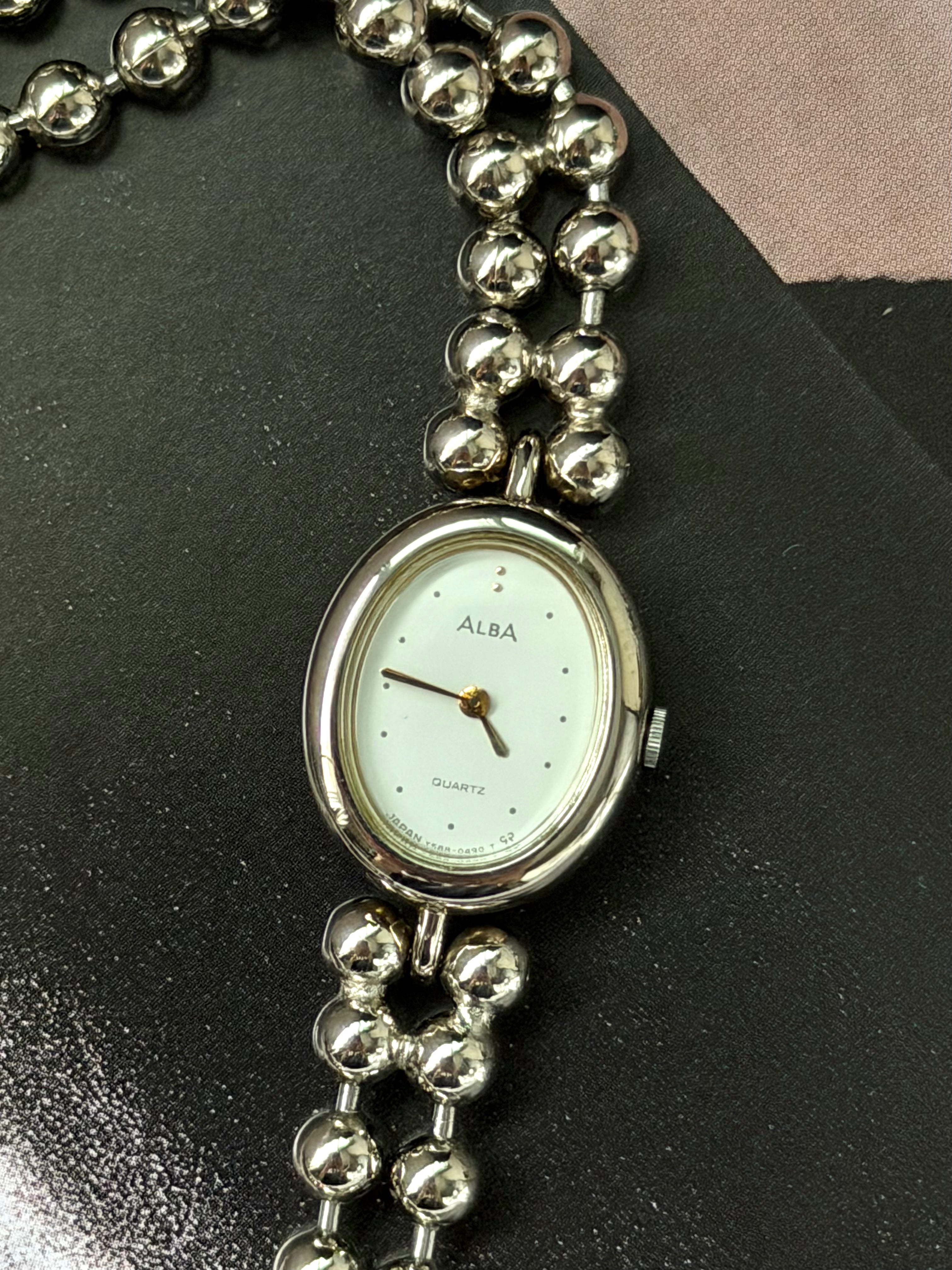 Alba Petite Ball Chain Bracelet Watch