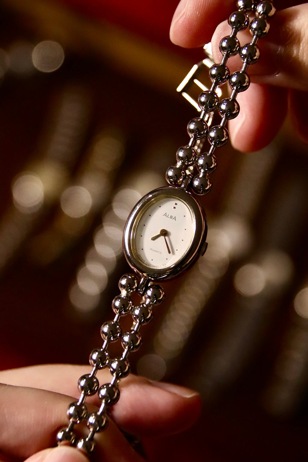 Alba Petite Ball Chain Bracelet Watch
