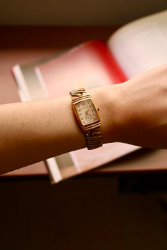 Vintage Hamilton gold Art Deco tank watch, additional view 3 thumbnail 3