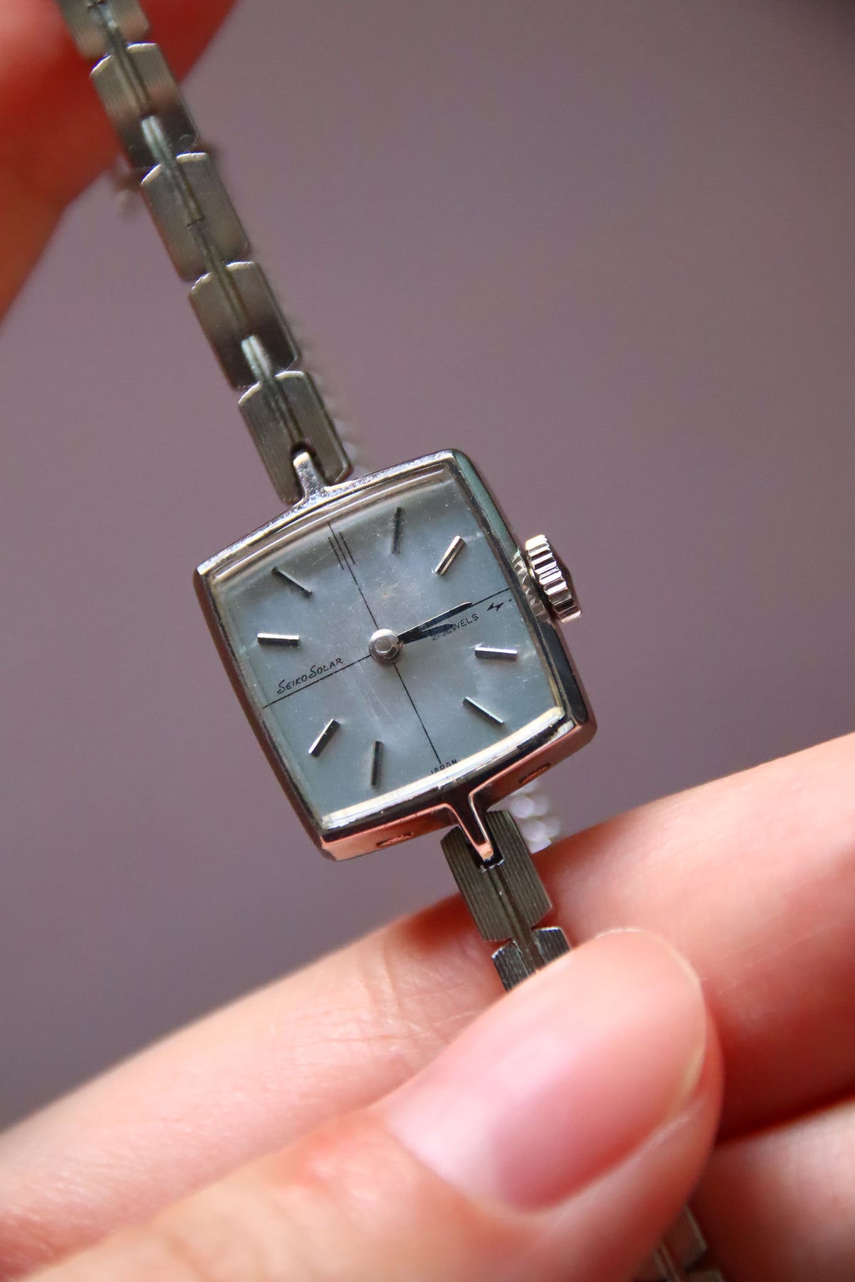 1970s Seiko Solar 21-jewel ladies mechanical watch detail view 4 product image 4