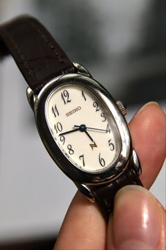 Seiko Baignoire Noie Oval Quartz 1F21-5B70 thumbnail 5