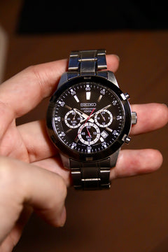 Seiko 4T53-00A0 Chronograph 100M Black Dial Quartz Watch thumbnail 5
