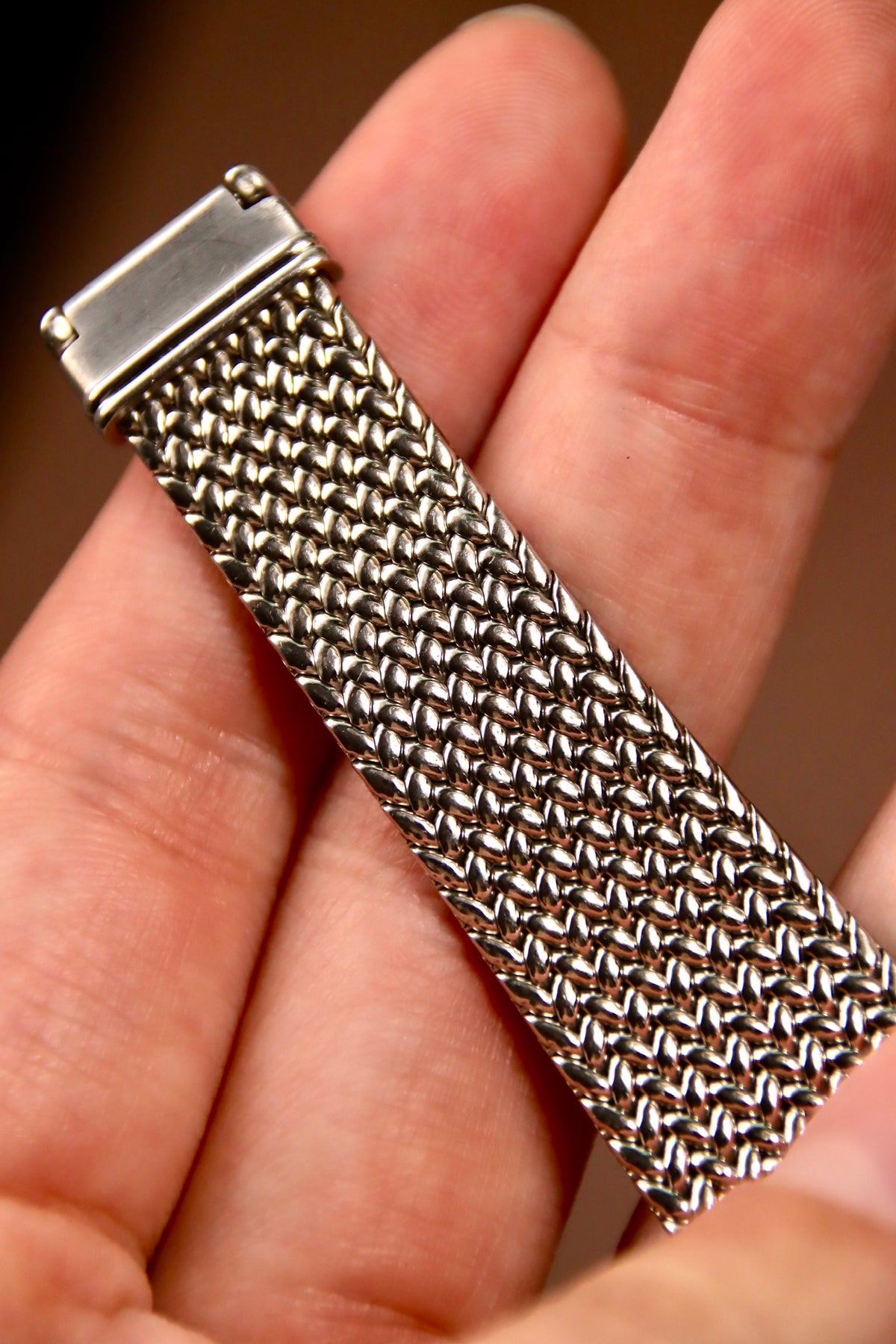 Seiko Credor 6730-5730 woven mesh bracelet and clasp product image 4