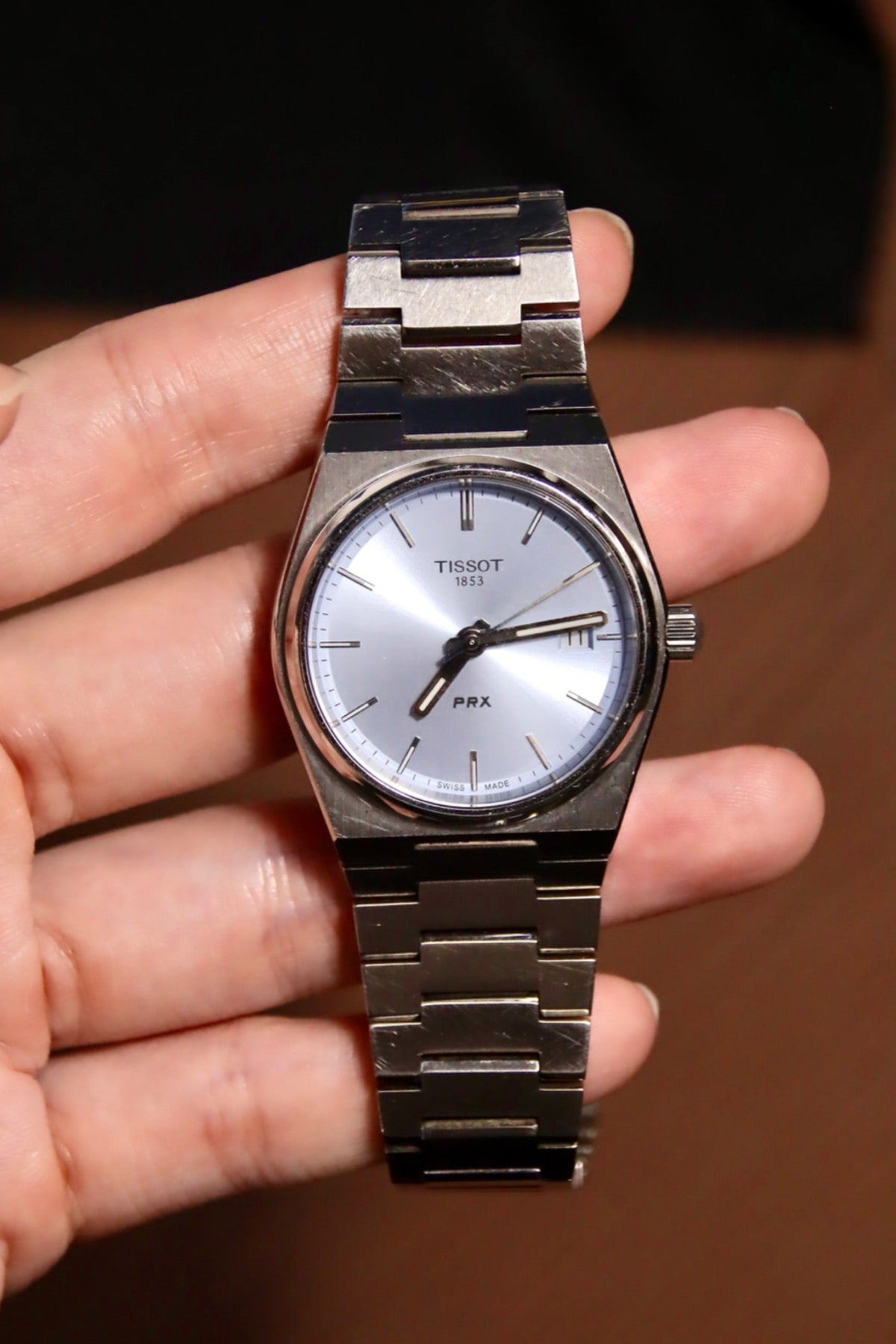 Tissot PRX silver dial stainless steel vintage watch product image 1